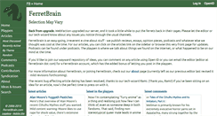 Desktop Screenshot of ferretbrain.com