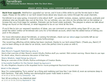 Tablet Screenshot of ferretbrain.com
